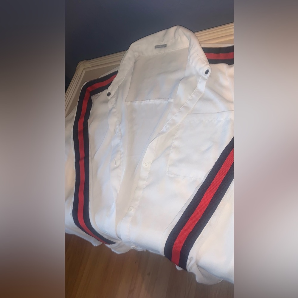 Long Sleeve Sheer Blouse